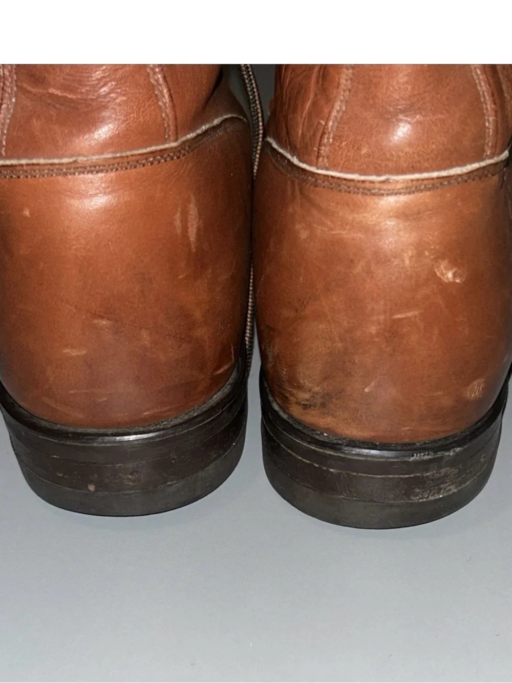 Vintage Justin Kiltie Roper Boots All Leather Brown Size 11 D